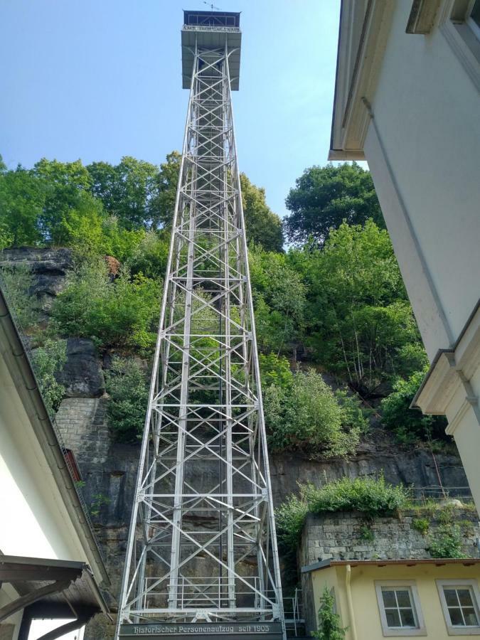 Fewo am Personenaufzug Bad Schandau Exterior foto